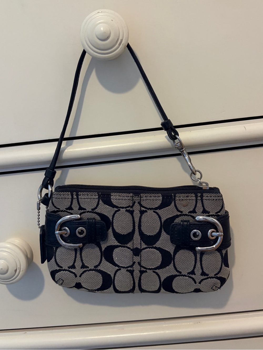 Coach Signature Logo Wristlet